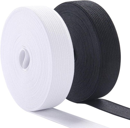38mm flat elastic black - flat,