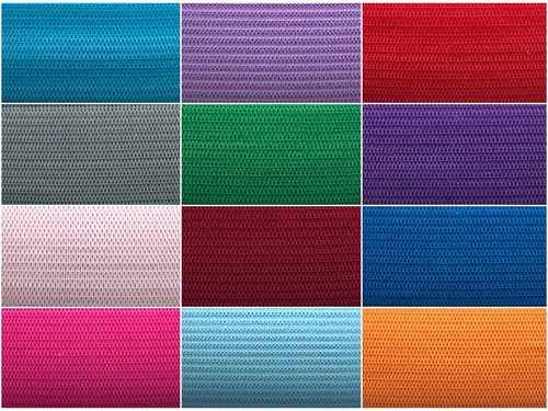 Coloured flat elastic 25mm 1 - coloured,