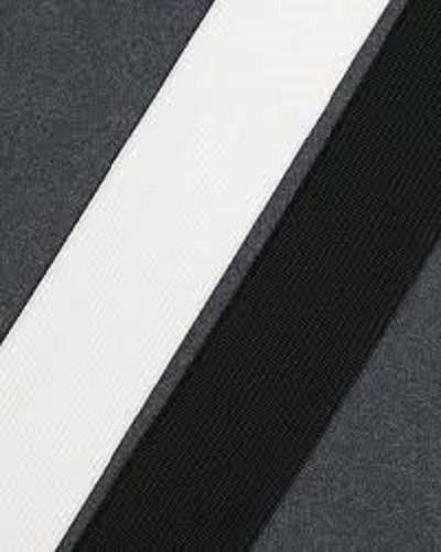 Black white flat elastic 8 - ,