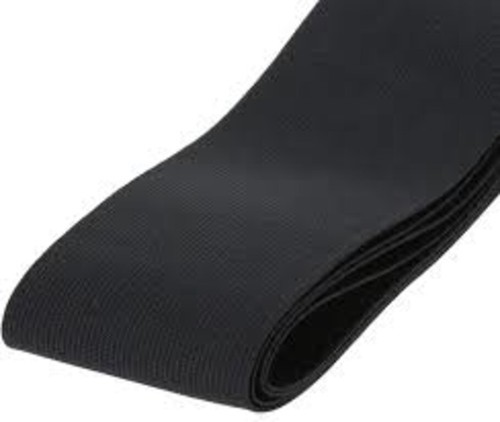 Premium black elastic - black, inch