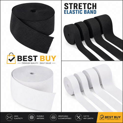 Premium elastic stretch - elastic, flat
