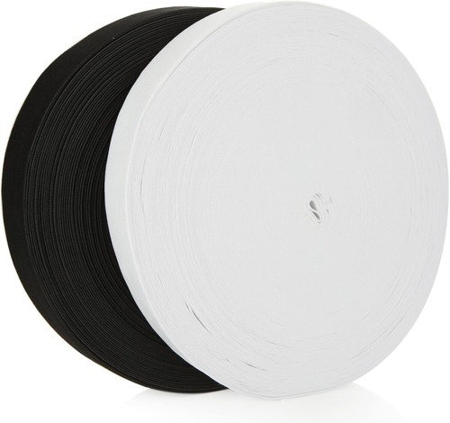 10m flat woven elastic 25mm - woven,