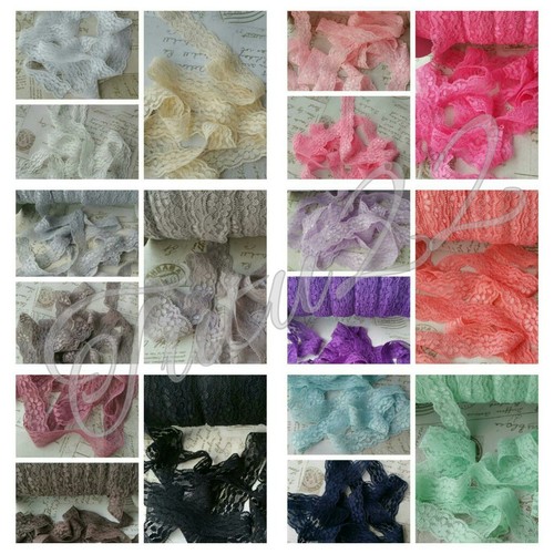 Lace elastic soft inch - lace, wide