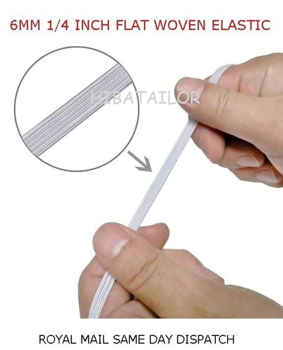 6mm inch elastic premium - 1/4",