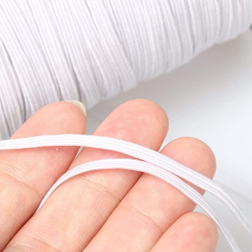 Inch elastic white - 1/8,